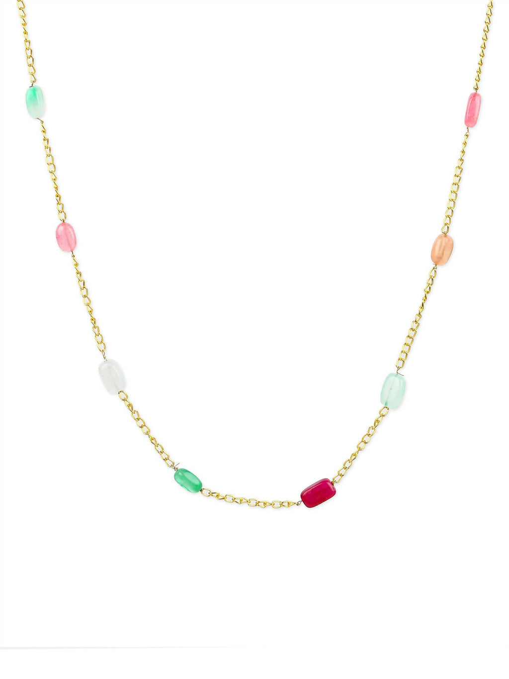 Women's Gold-Polished Chain - Ruby Raang | Grocsy