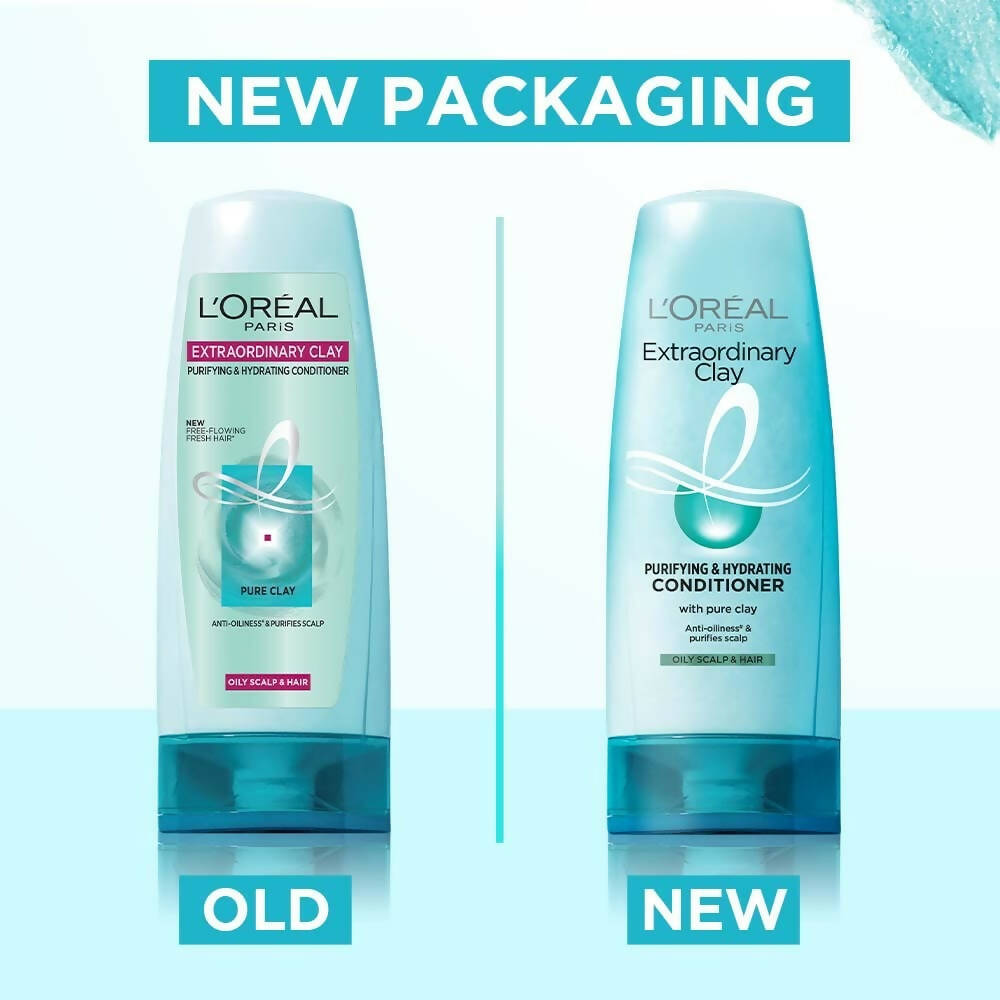 L'Oreal Paris Extraordinary Clay Purifying & Hydrating Conditioner | Grocsy