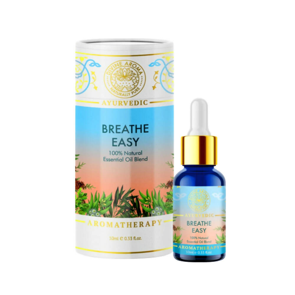 Divine Aroma 100% Natural Breathe Easy Essential Oil | Grocsy