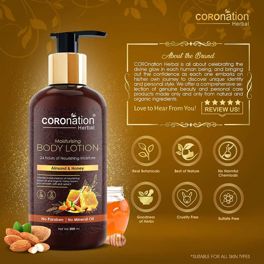 Coronation Herbal Almond & Honey Moisturising Body Lotion | Grocsy