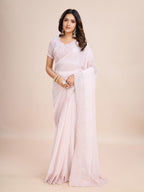 kasee Embellished Poly Georgette Ready to Wear Saree | Grocsy