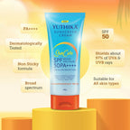 Yuthika Sunscreen Lotion SPF 50 PA+++ | Grocsy