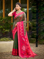 Shree Shyam Fashion Mehendi Soft Silk Saree | Grocsy