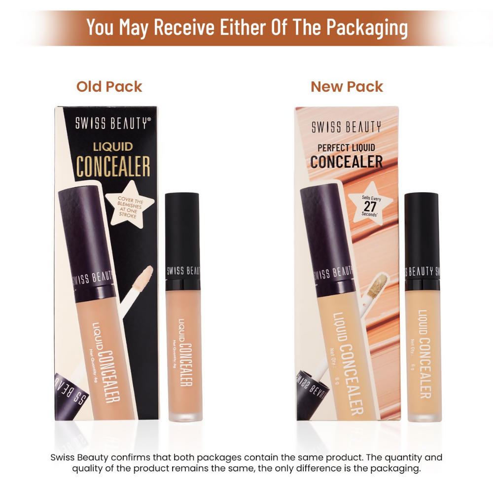 Swiss Beauty Liquid Light Weight Concealer With Full Coverage | Grocsy