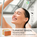 Merlion Naturals Turmeric and Sandal Glycerine Soap | Grocsy