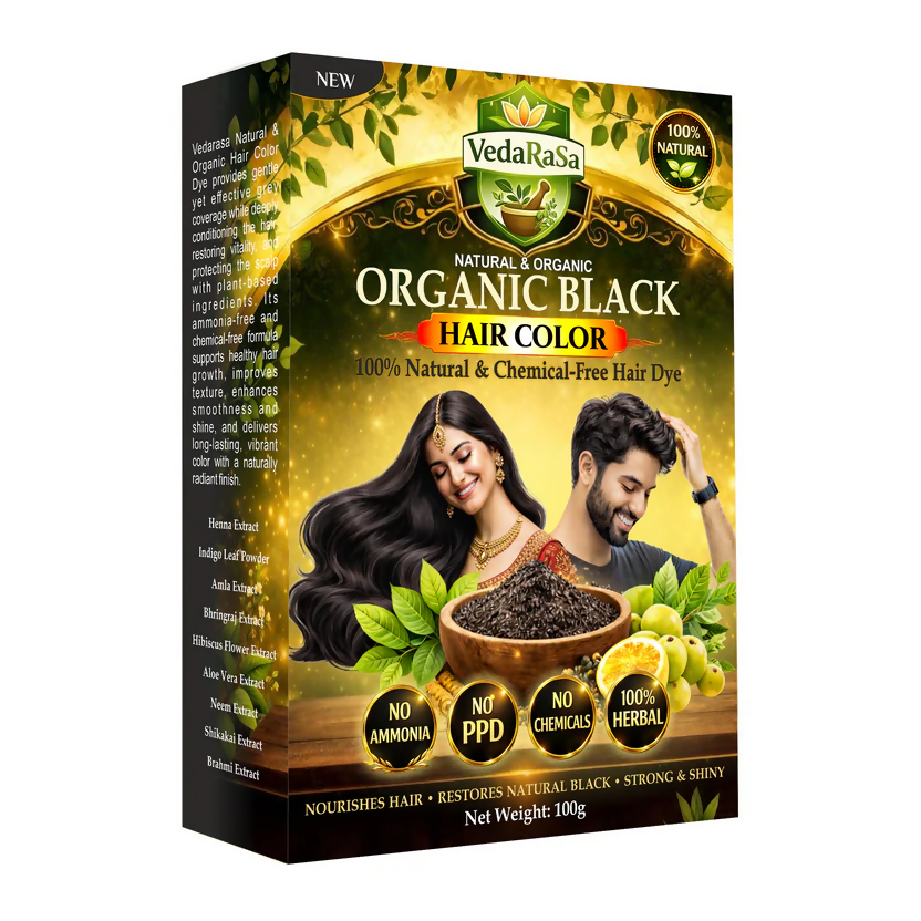 VedaRasa Natural & Organic Black Hair Color | Grocsy