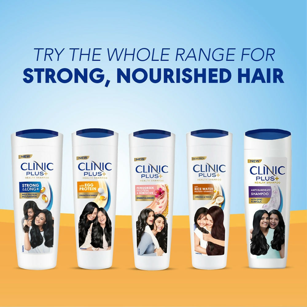 Clinic Plus With Rice Water Protein + Vitamin-E Strong & Thick Shampoo | Grocsy