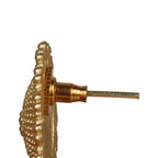 Joban Fashion Women Matte Gold Brass Jhumka | Grocsy