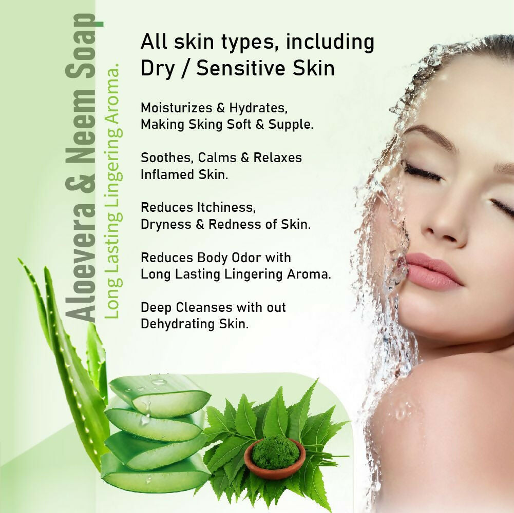 Prakriti Herbal Soap Aloevera and Neem | Grocsy