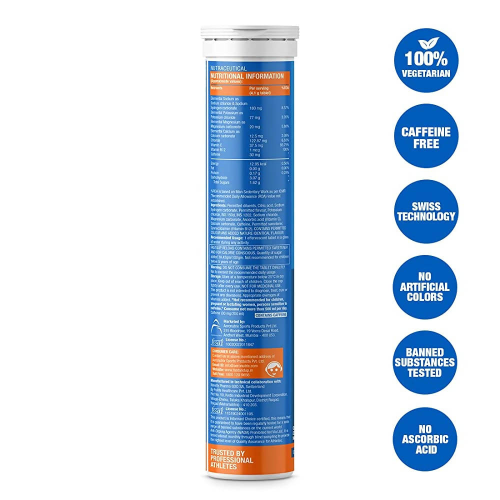 Fast&Up Reload + Caffeine Effervescent Tablets | Grocsy