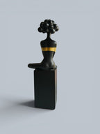 Sun Mun Decors Black Bubble Hair Sitting Lady | Grocsy