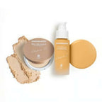 Mamaearth Glow Serum Foundation + Glow Oil Control Compact Combo - Ivory Glow | Grocsy