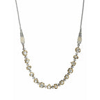 Kundan and Diamond Neckpiece (Silver) - Ruby Raang | Grocsy