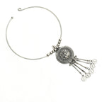 Mominos Fashion Johar Kamal Oxidised Silver-Plated Hasli Design Necklace Choker For Women | Grocsy