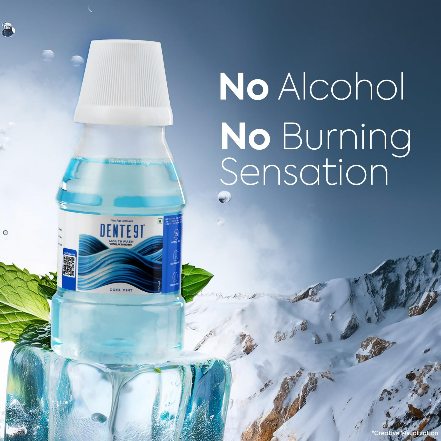 Dente91 Cool Mint Mouthwash | Grocsy