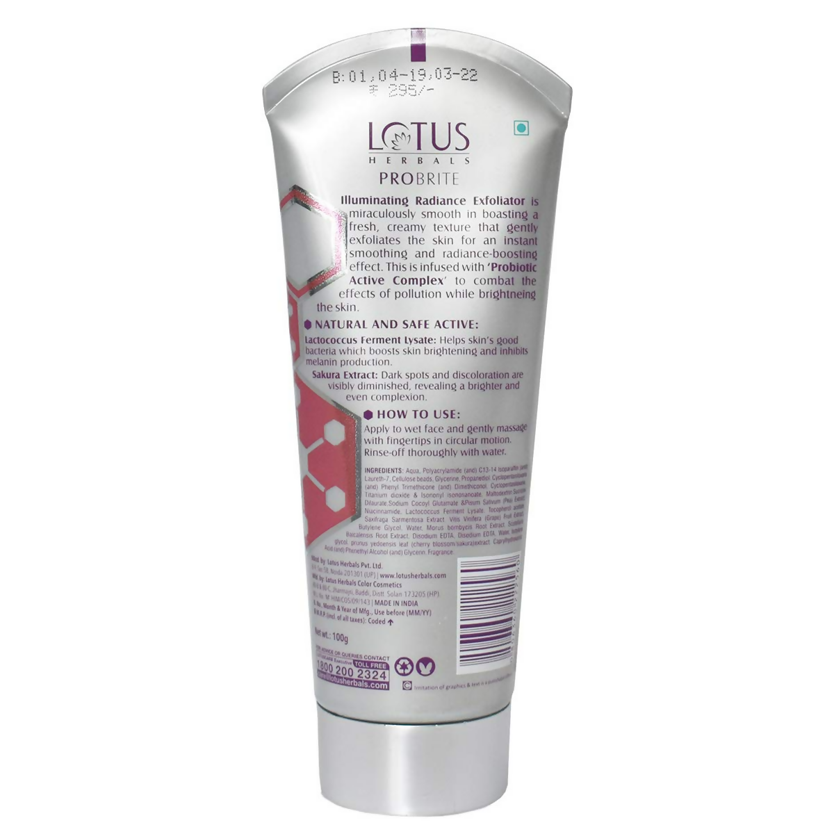 Lotus Herbals Probrite Illuminating Radiance Exfoliator | Grocsy