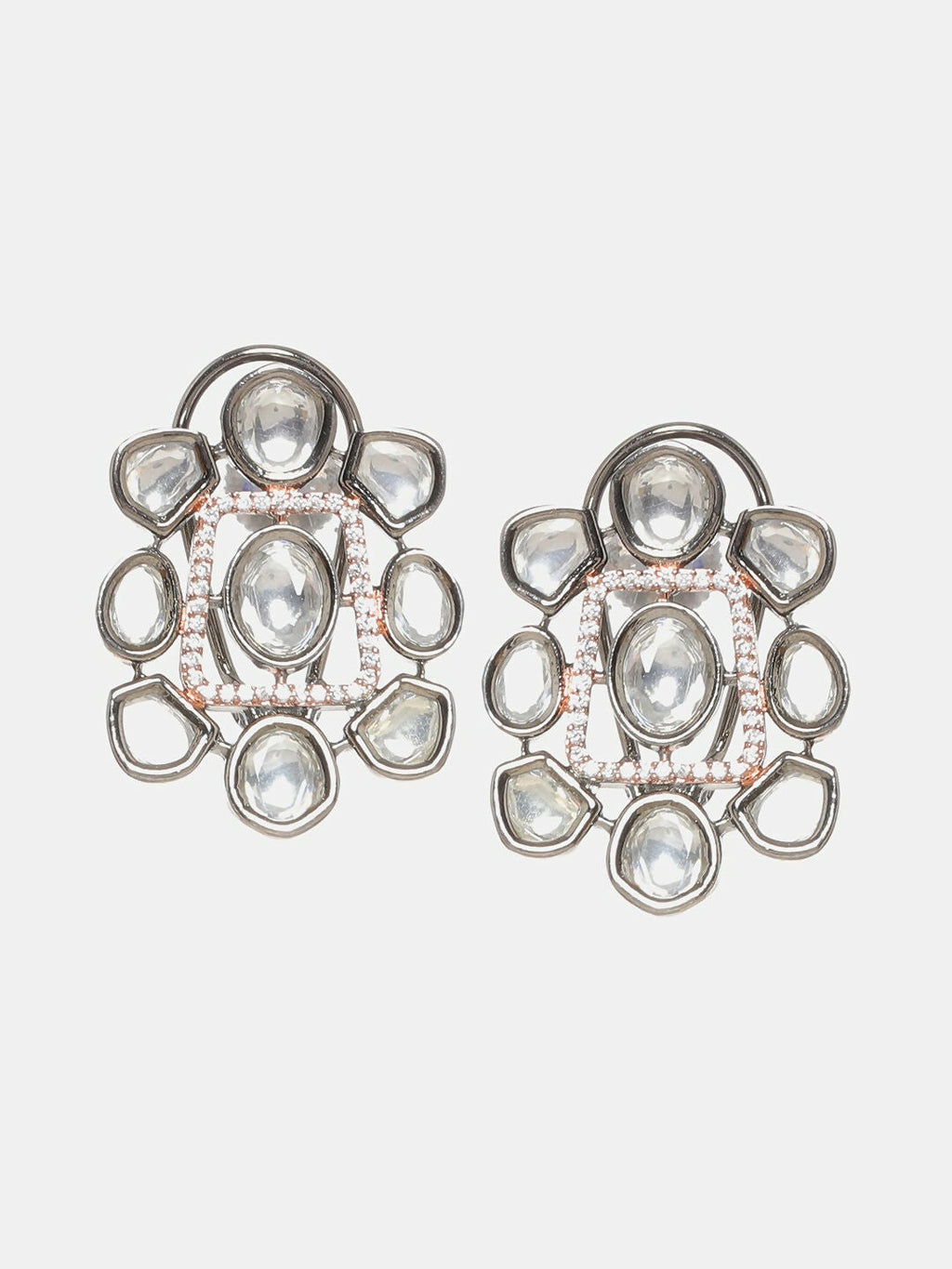 Stone Neckpiece with Studs- Ruby Raang | Grocsy