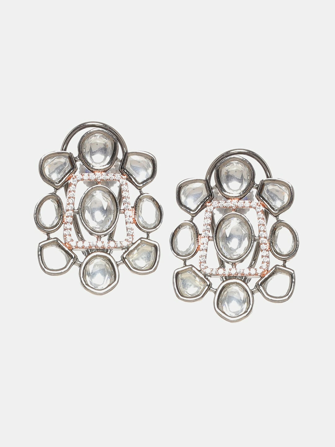 Stone Neckpiece with Studs- Ruby Raang | Grocsy