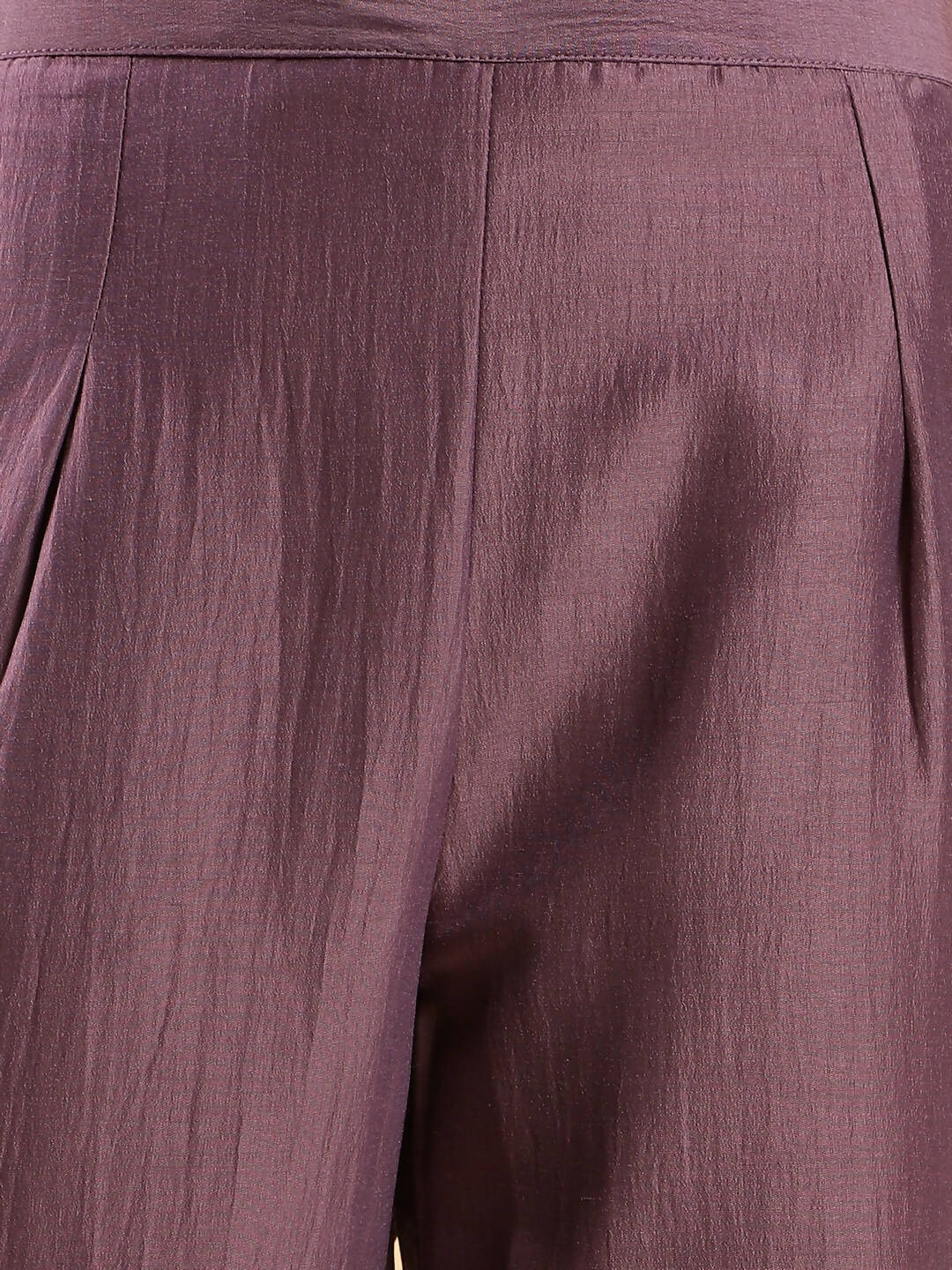 Purple Chinon Embroidered Straight Kurta with Trouser & Dupatta - Salimar | Grocsy