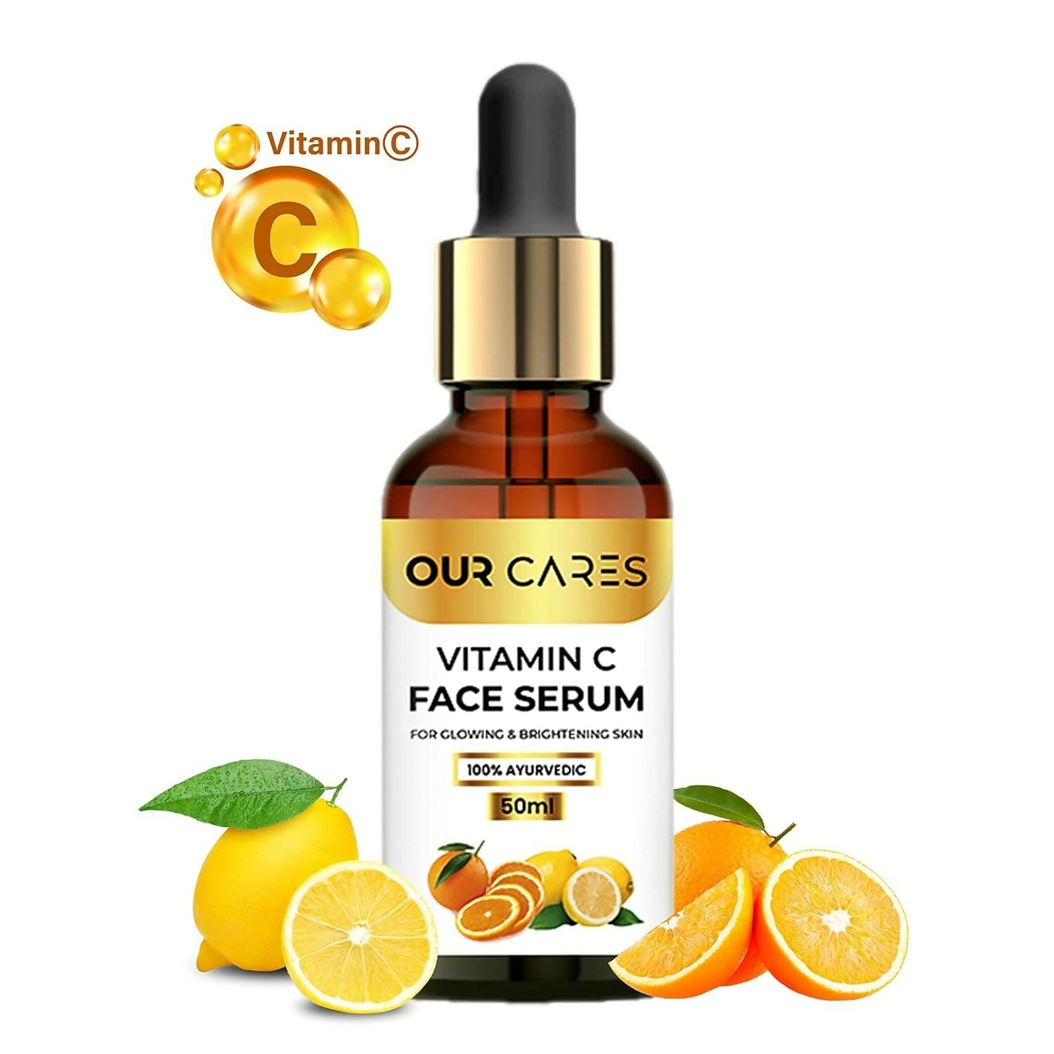 Our Cares Vitamin C Daily Glow Face Serum for Men & Women | Grocsy