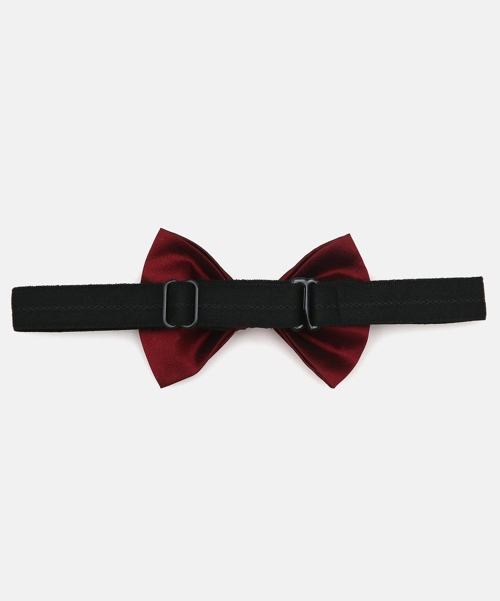 Manet Boys Solid Double Layer Bow - Maroon | Grocsy
