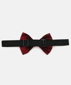 Manet Boys Solid Double Layer Bow - Maroon | Grocsy