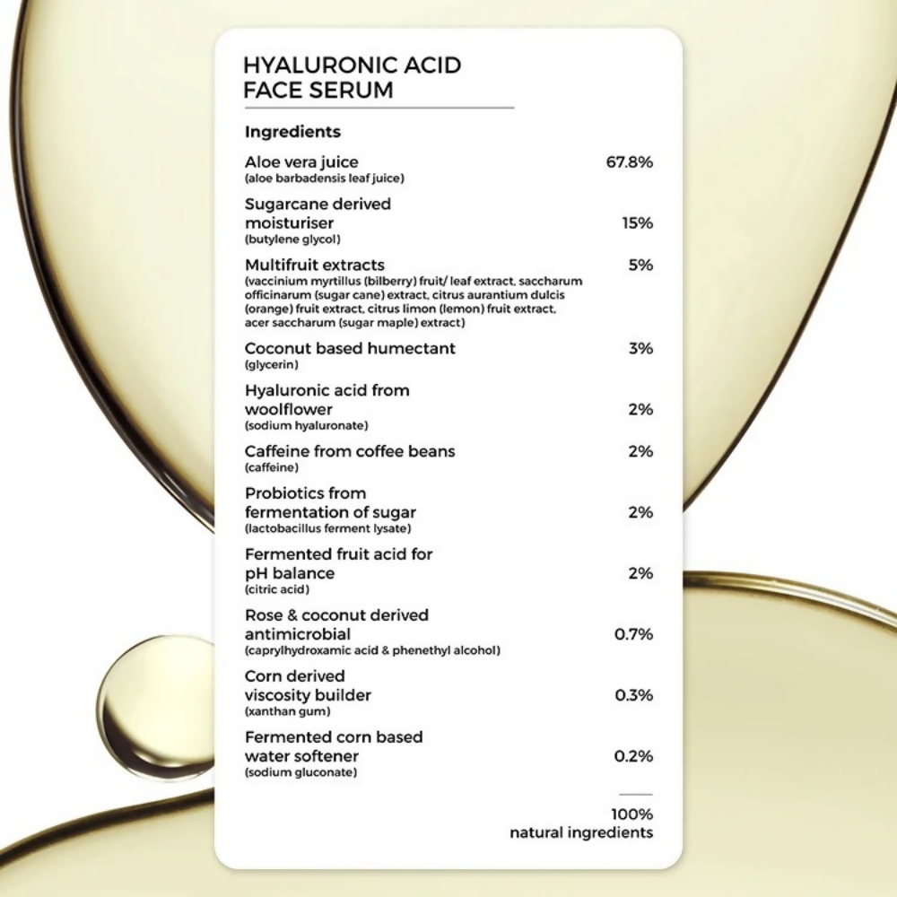 Brillare 2% Hyaluronic Acid Face Serum & Rose Powder Face Wash | Grocsy
