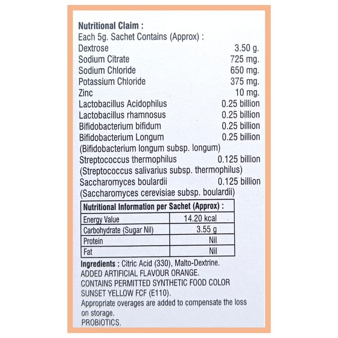 Nutrisrot Electro-Aqua Instant Hydration & Energy Drink Sachets Orange Flavour | Grocsy