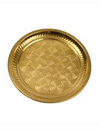 Spillbox Gold-Toned Brass Ring Thali Pooja Essential | Grocsy