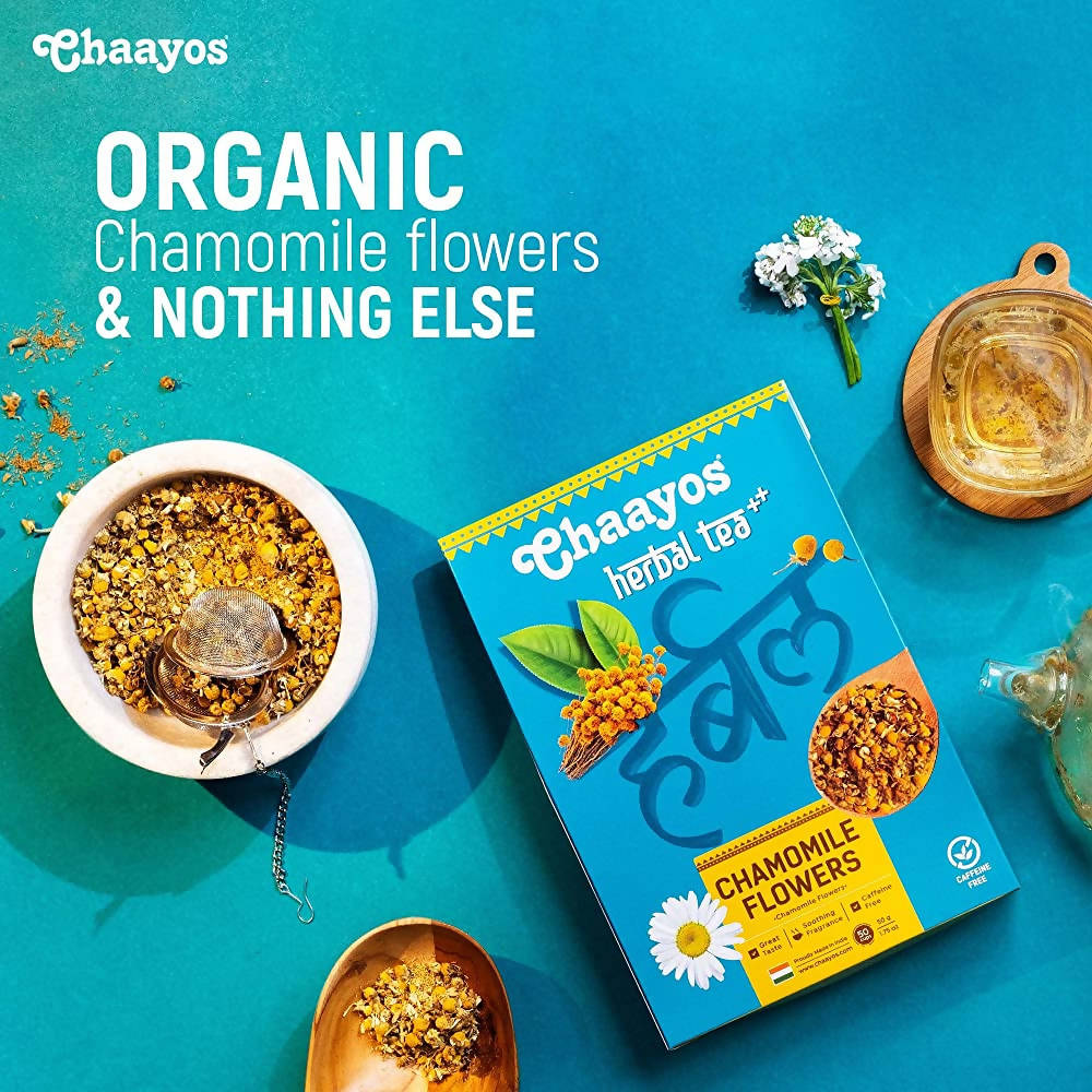 Chaayos Chamomile Flower Herbal Tea | Grocsy