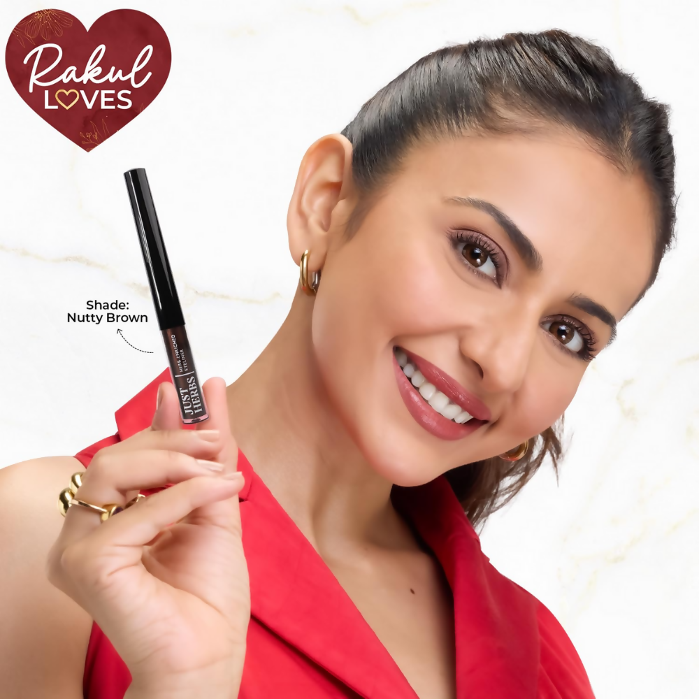 Just Herbs Eyeliner Waterproof and Smudge Proof, Long Lasting Eyeliners - Nutty Brown | Grocsy