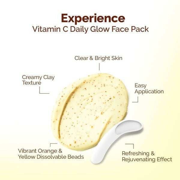 Mamaearth Vitamin C Daily Glow Face Pack with Vitamin C & Turmeric | Grocsy