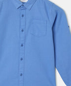 Manet Boys Full Sleeves Solid Shirt - Light Blue | Grocsy