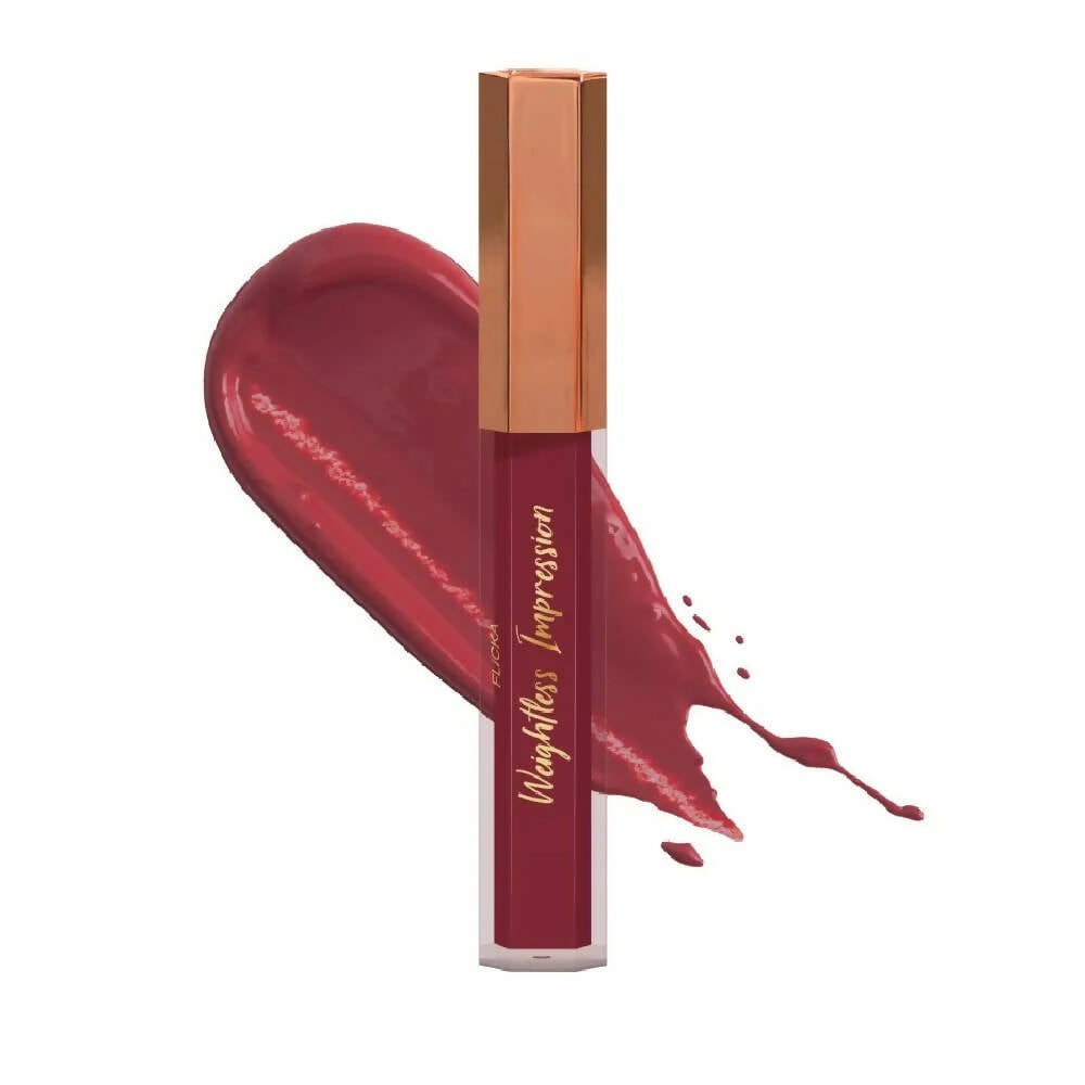 FLiCKA Weightless Impression 06 June - Brown Matte Finish Liquid Lipstick | Grocsy