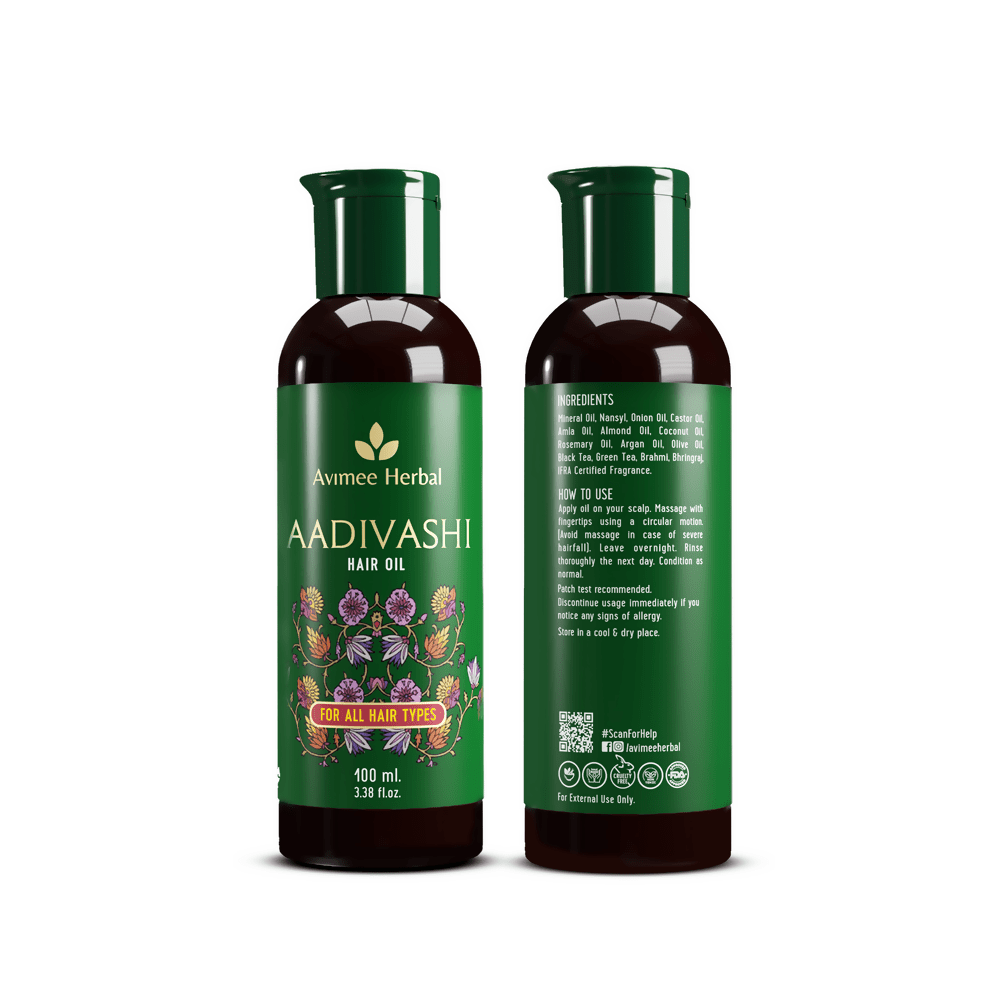 Avimee Herbal Adivasi Herbal Hair Oil | Grocsy