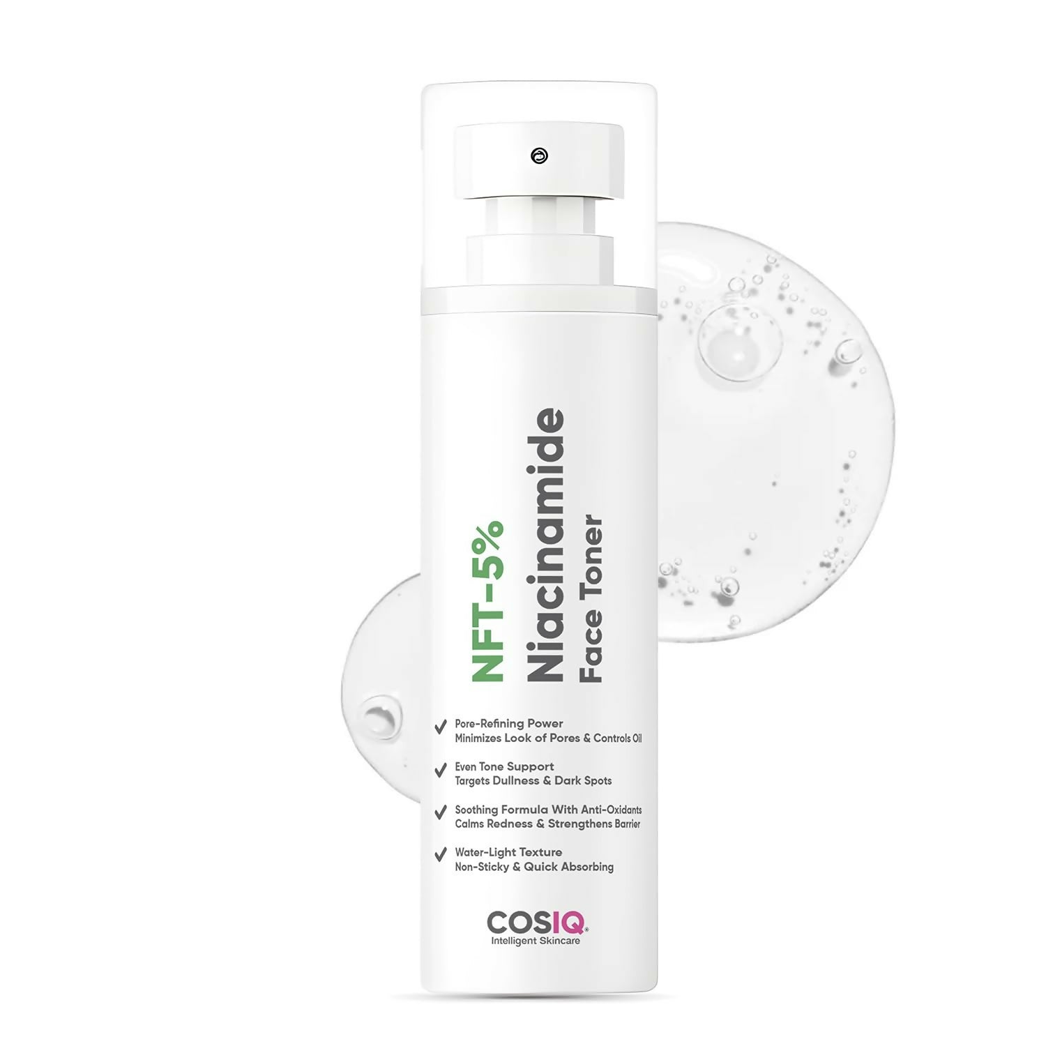 Cos-IQ 5% Niacinamide Face Toner for Oily Acne Prone Dry Combination Skin | Grocsy