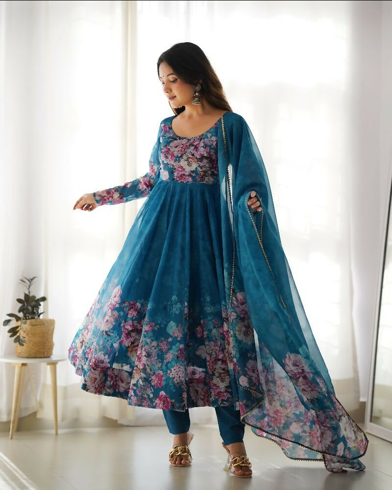Joban Fashion Rama Kurta Set Organza Sequin Embroidery Work | Grocsy