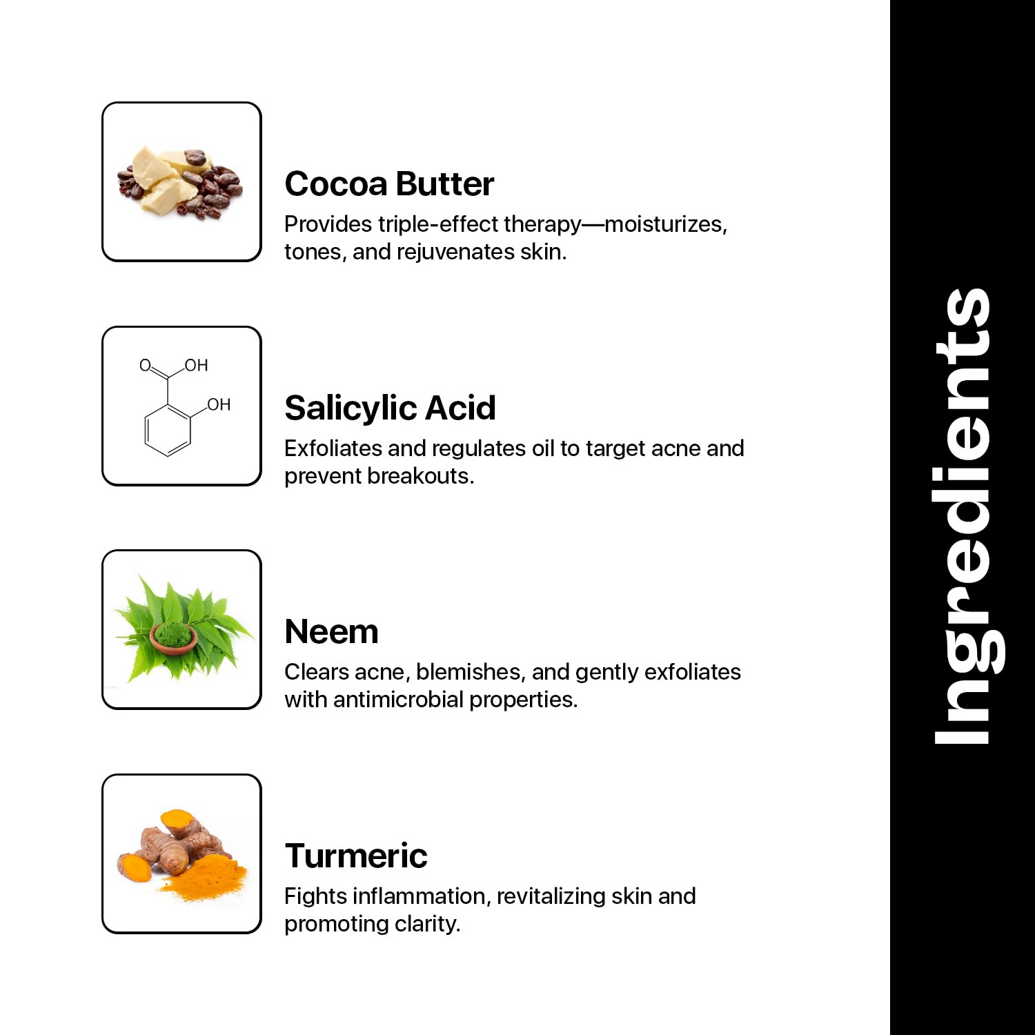 Underated Acne Free Body Moisturizer Powered With Cocoa Butter, Neem And Turmeric | Grocsy