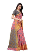 Vamika Pink Jari Work Cotton Silk Saree (RIDHIMA PINK) | Grocsy