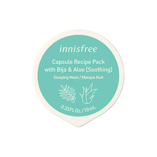 Innisfree Capsule Recipe Pack With Bija & Aloe (Soothing) Sleeping Mask/Masque Nuit | Grocsy