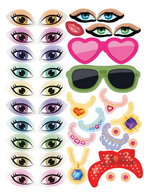 Dreamland Publications Lil Girl Create A Face-Activity Book For Kids | Grocsy