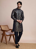 Vastranavya Traditional Festival Wear Pure Silk Thread & Sequence Embroidered Work Kurta | Grocsy