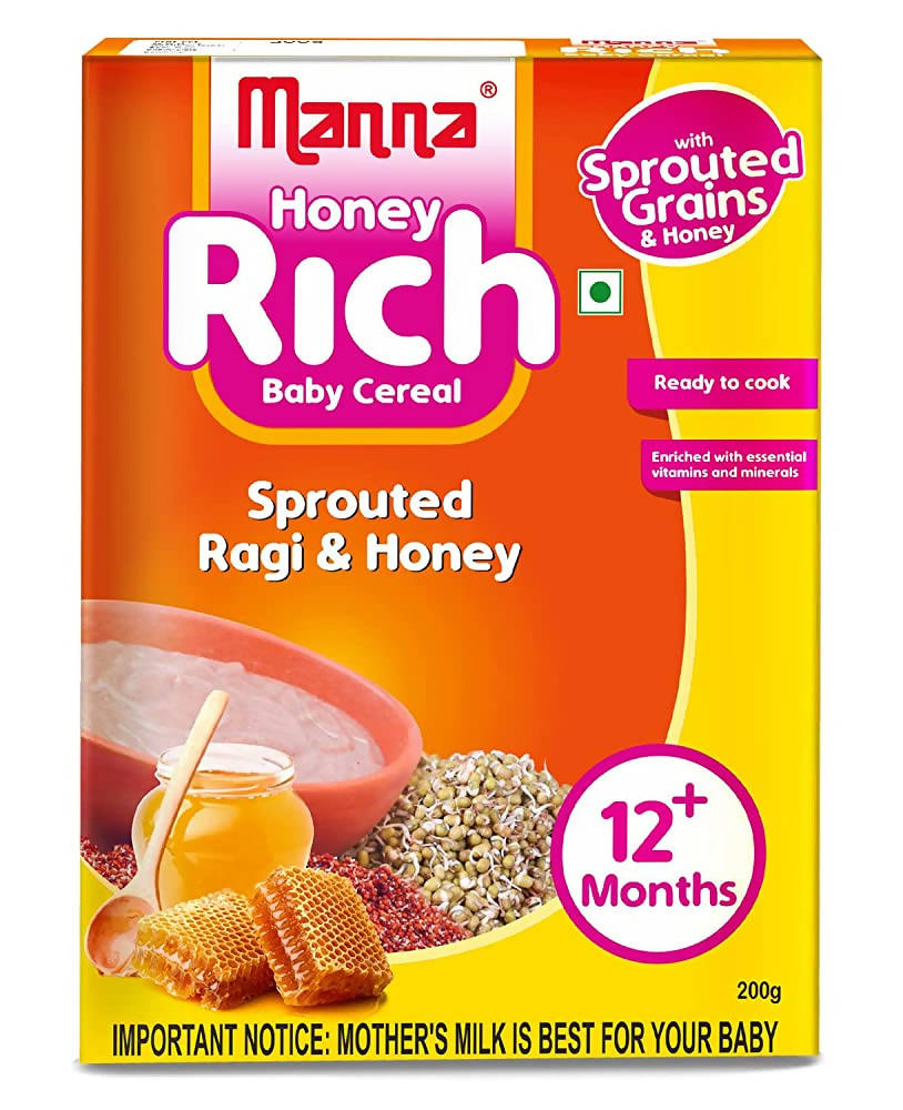 Manna Honey Rich Baby Cereal For 12+ Months | Grocsy