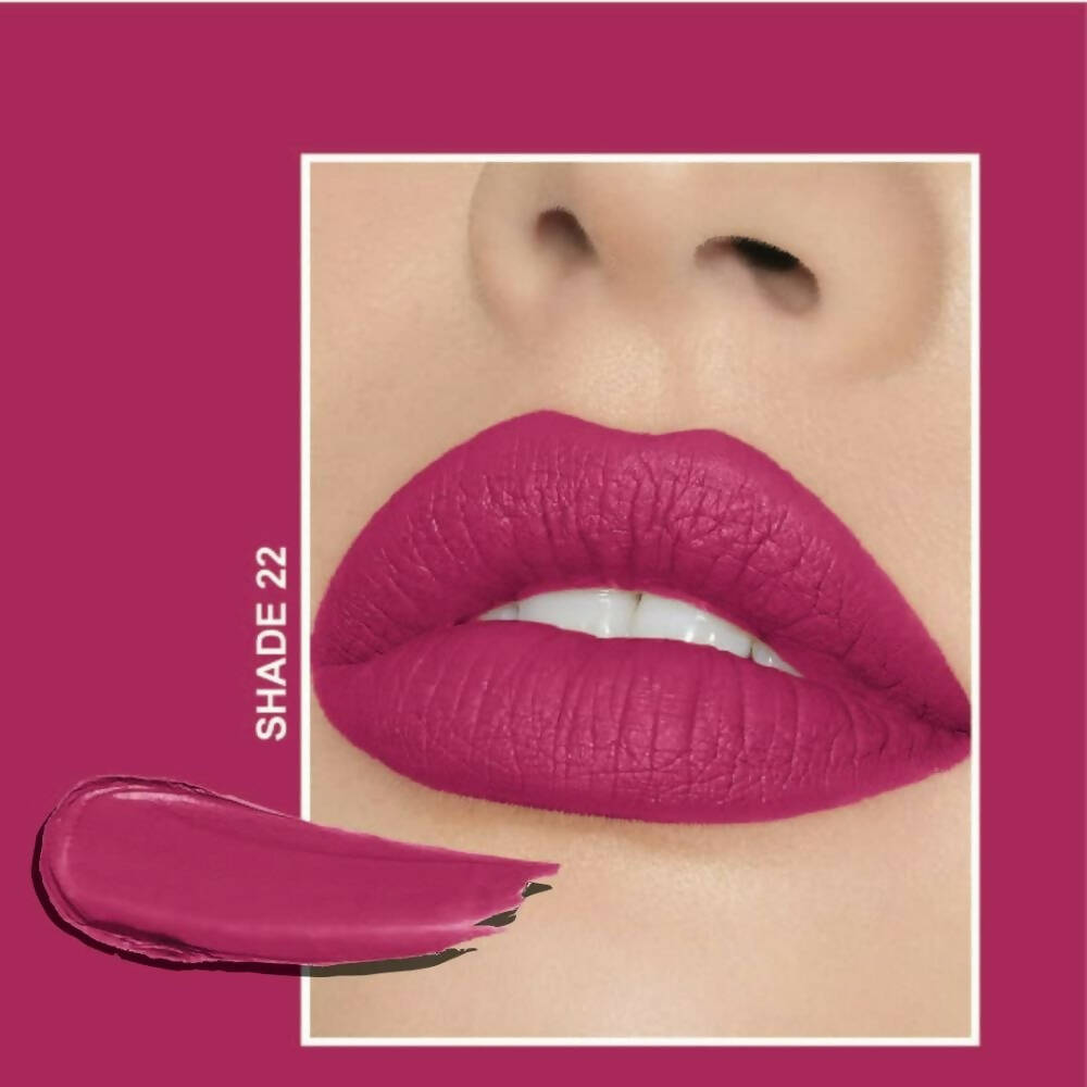 Flicka Tomato Magenta Matte Finish Lipstick Shade 22 | Grocsy