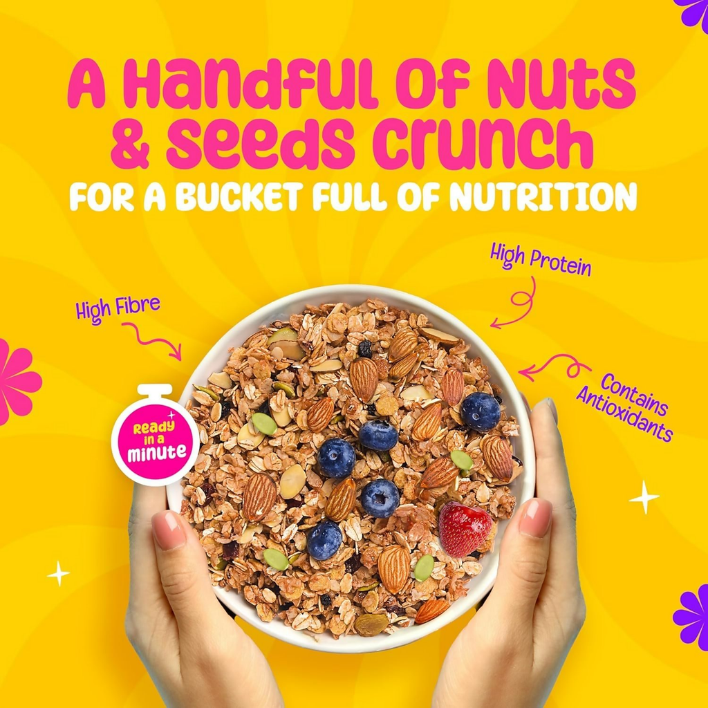 Yoga Bar Wholegrain Breakfast Muesli - Fruits, Nuts + Seeds + Dark Chocolate | Grocsy