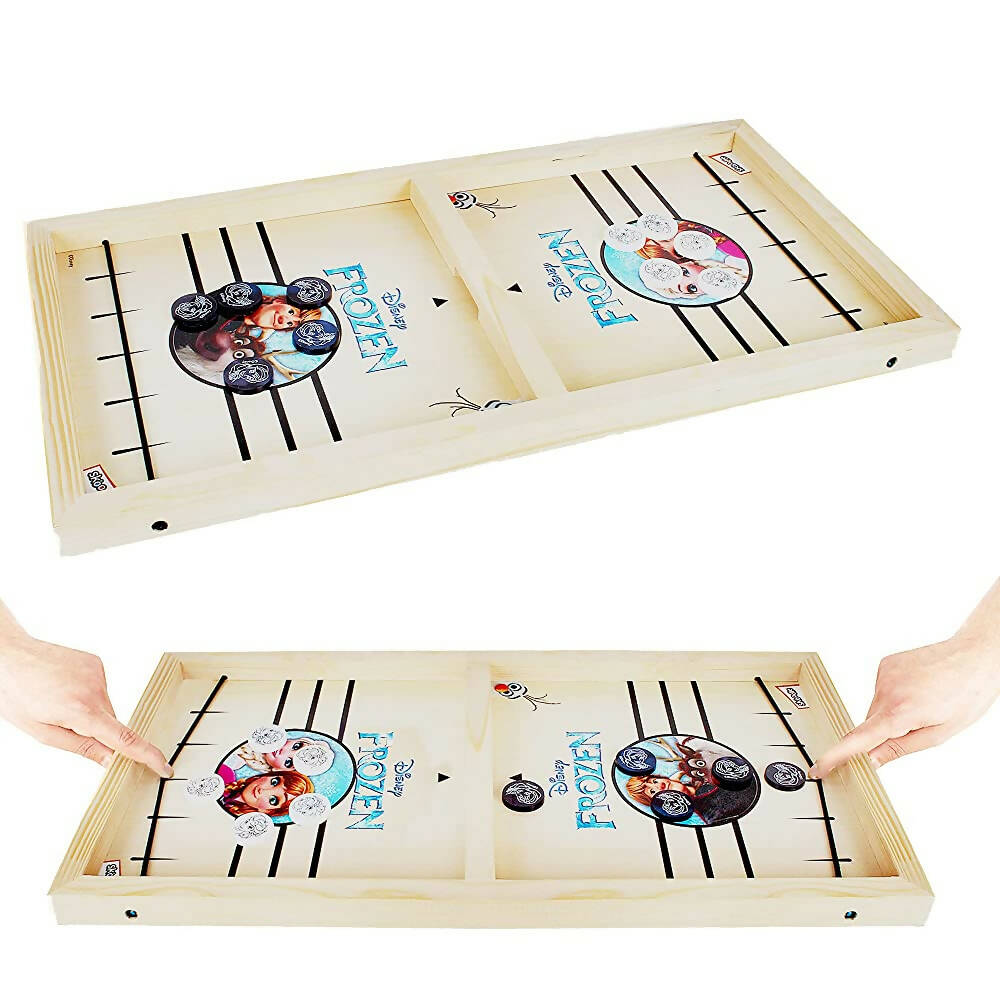 Skoodle Disney Frozen Sling Puck Game, Super Fast Portable Desktop Sport Table Board Game Tabletop Slingshot Games Toys for Kids | Grocsy