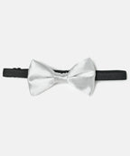 Manet Boys Solid Single Layer Bow - Silver | Grocsy