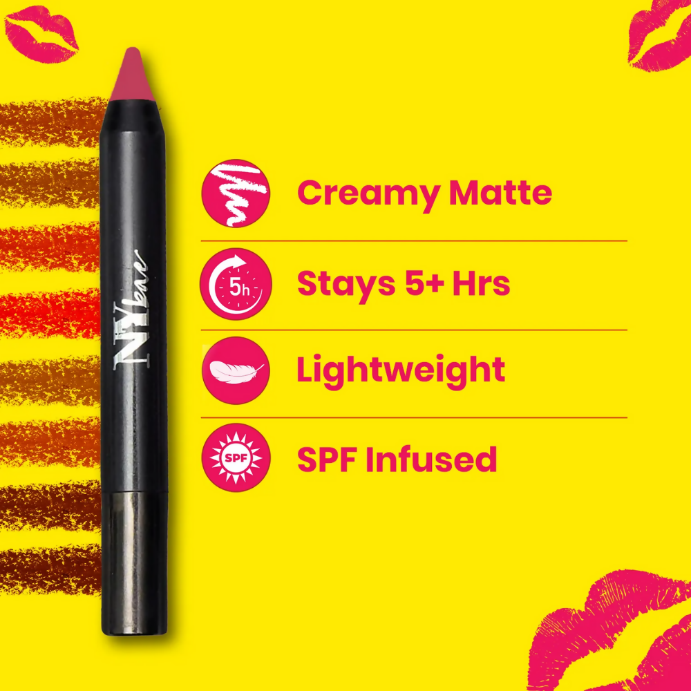 NY Bae Mets Matte Lip Crayon - Majestic Mauve 41 | Grocsy