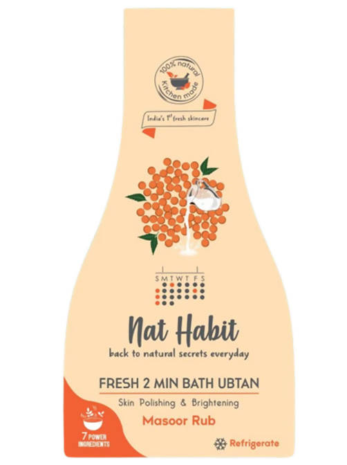 Nat Habit Masoor Rub Fresh 2 Min Bath Ubtan | Grocsy