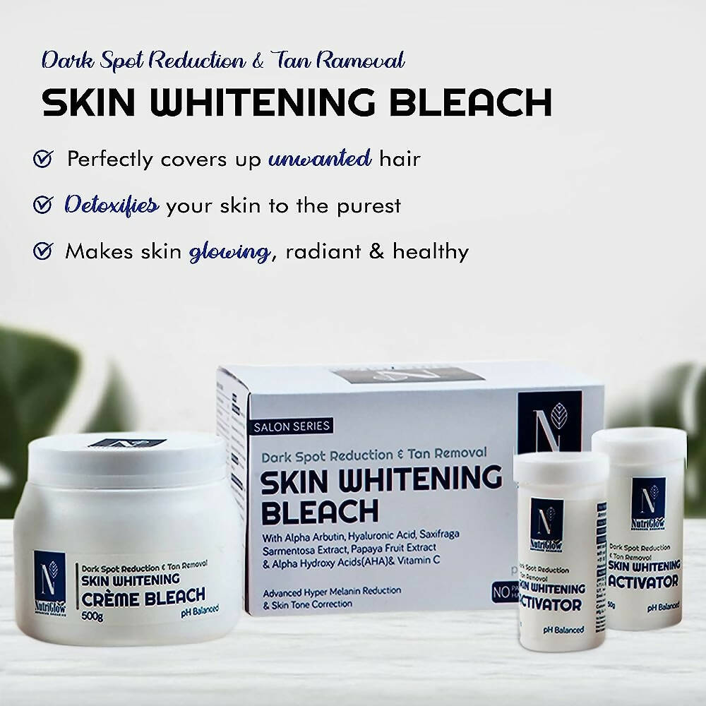 NutriGlow Advanced Organics Cream Bleach Kit | Grocsy